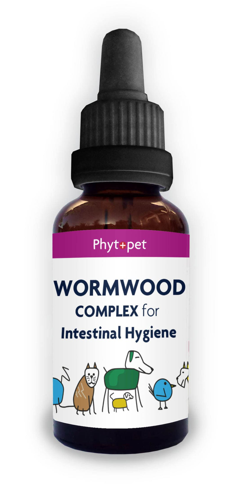 Phytopet Wormwood Complex, All Natural Pet Remedy Intestinal Hygiene, Health and Wellbeing, Herbal Supplements for Dogs and Cats, 30ml - 100% Herbal Phytopet Pet Supplies