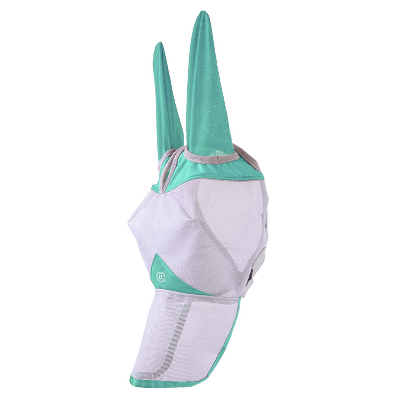 Harrison Howard Mule Donkey Fly Mask Full Face Protection with Nose Cover Mint M Medium - BeesActive Australia