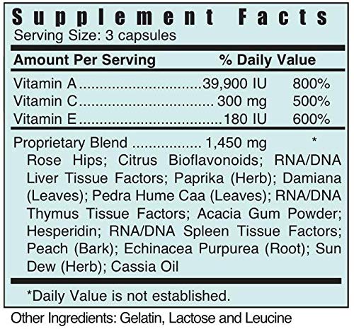 Repellerking Systemic Formulas Bio Nutriment ACX Vitamin DTX 60 Capsules