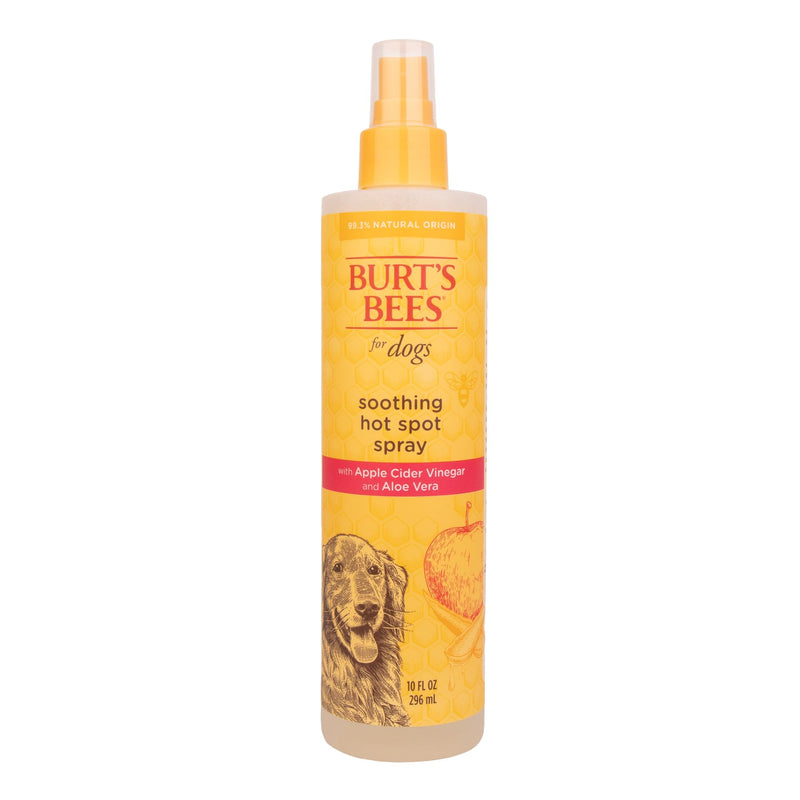 Burt's Bees for Pets Naturally Derived Hot Spot Spray for Dogs - Relieves & Soothes Dog Hot Spots - Made with Apple Cider Vinegar & Aloe Vera - Cruelty Free, 10 Oz - 2 Pack Unscented 10 Fl Oz (Pack of 2) - BeesActive Australia