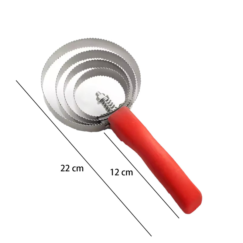 2 Packs Horse Curry Comb, Stainless Steel Grooming Comb with Soft Touch Grip, 4 Rings Spring Grooming Brushes for Horses, Cows, Dogs, Sheep (Red) Red - BeesActive Australia