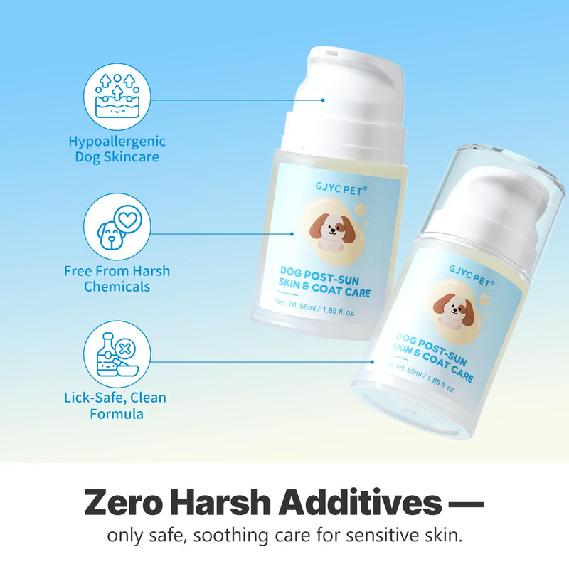 Dog After-Sun Soothing Serum – Hydrating & Calming Skin Repair for Sensitive, Sun-Exposed Areas (1.69 fl oz) | Vet-Inspired Gentle Formula – Alcohol & Fragrance Free