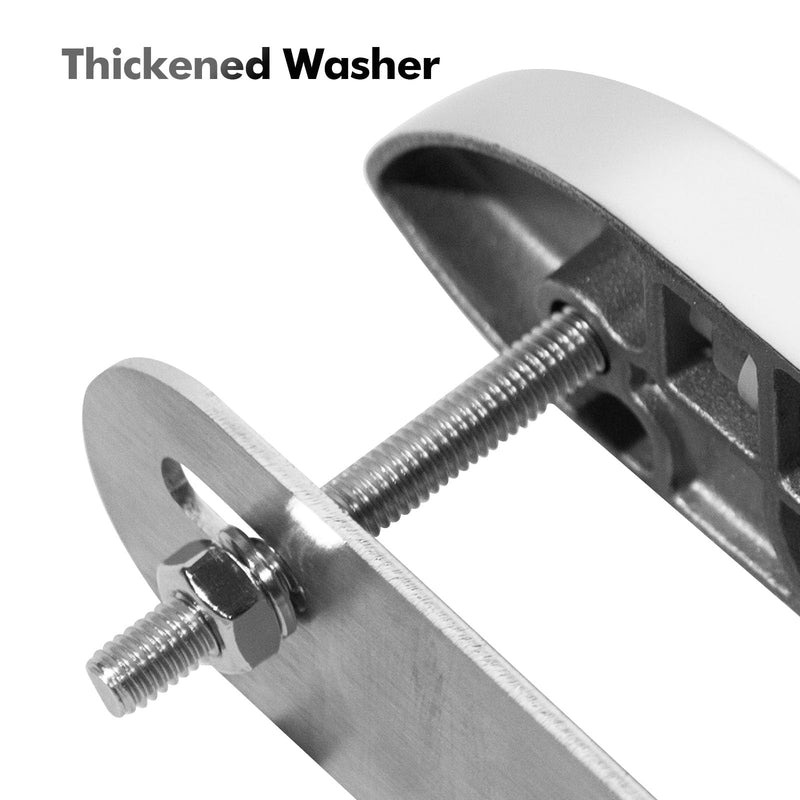 Boat Dock Cleat,4.5 inch/6 inch Marine Grade 316 Stainless Steel Folding Cleats Rope Cleat Flip Up Dock Cleat for Boat Kayak with Fastener 4-1/2 inch 2 PACK