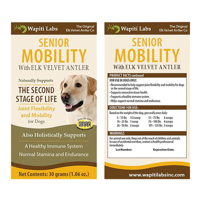 Dog Senior Mobility Formula, 30 gm - PawsPlanet Australia