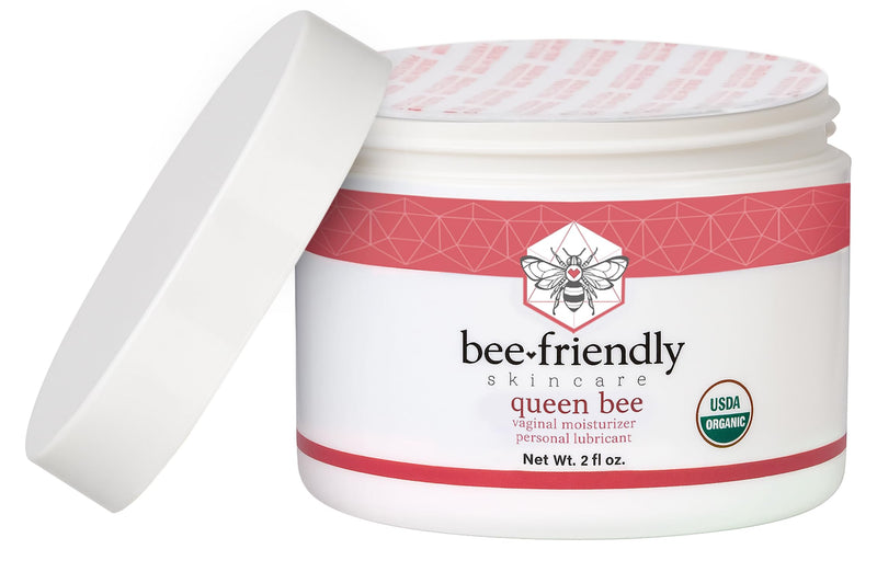 BeeFriendly Organic Vaginal Moisturizer, USDA Certified, Natural Vulva Cream For Dryness, Itching, Irritation, Redness, Chafing Of Vagina Due To Menopause & Thinning 2 oz 2 Ounce (Pack of 1)