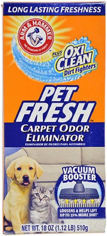 Arm & Hammer Pet Fresh Carpet Odor Eliminator Plus Oxi Clean Dirt Fighters, 18 oz