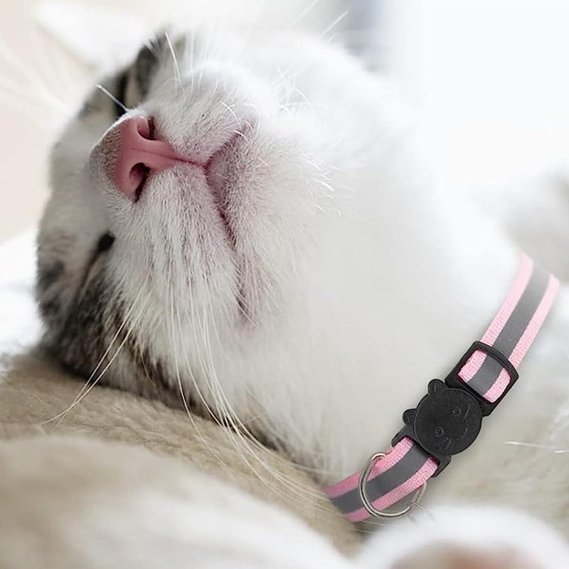 PLABBDPL 12 pieces cat collar with safety clasp, reflective puppy collars, adjustable dog safety ID collars for puppies, small dogs and cats - BeesActive Australia