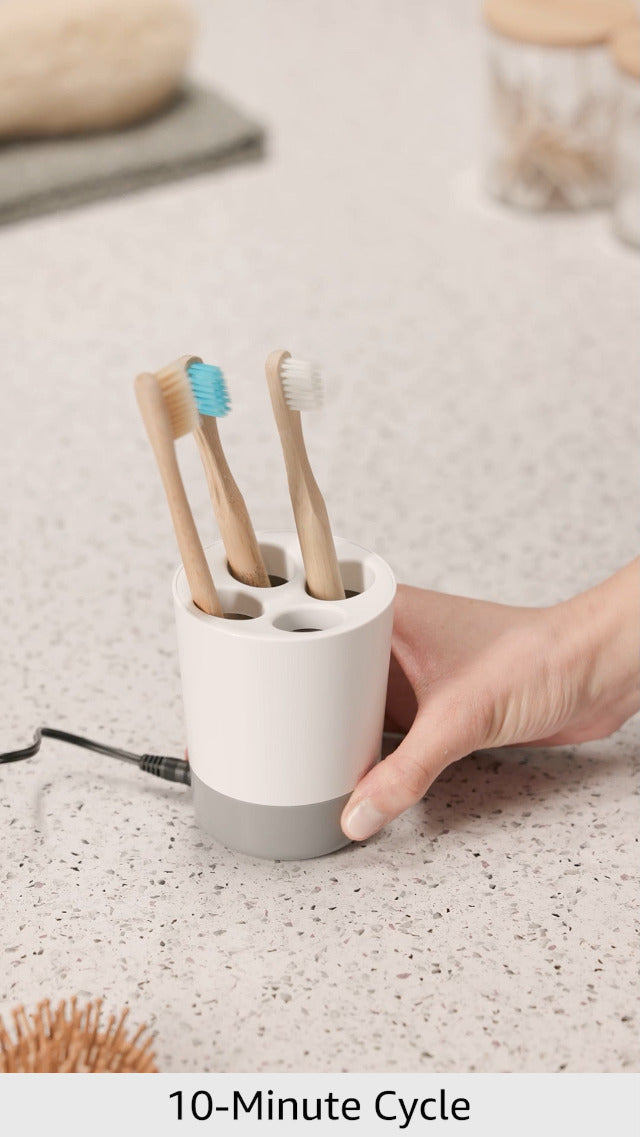 Steripod UV Countertop Toothbrush Sanitizer, Holds 4 Brushes