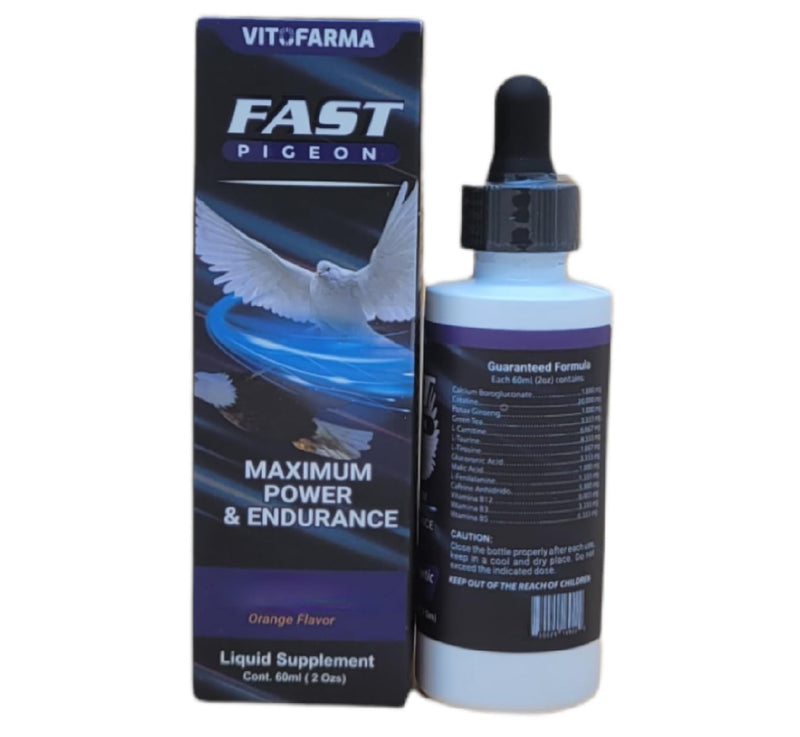 Fast Pigeon Supplement Liquid for Pigeon - Vitamin Minerals for Birds 60 ml