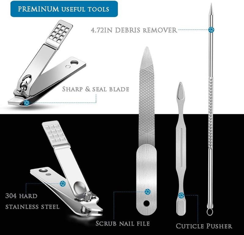 Upgraded Ingrown Toenail Tool, Ingrown Toenail File And Lifter, Podiatrist Nail Treatment Tools, Stainless Steel Surgery Grade, Manicure Pedicure Set, Thick Nail Clean, Pain Relief Kits