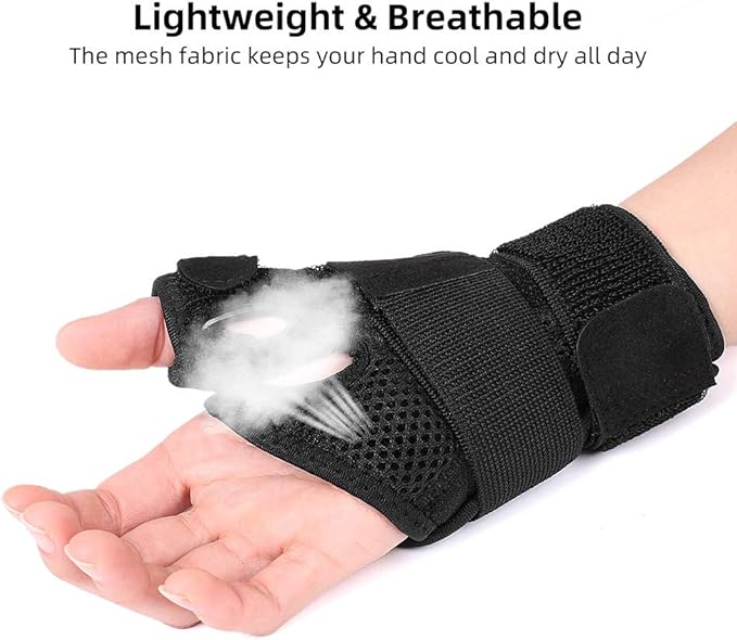 Dr.Welland Reversible Thumb & Wrist Stabilizer splint for BlackBerry Thumb, Trigger Finger, Pain Relief, Arthritis, Tendonitis, Sprained and Carpal Tunnel Supporting, Lightweight and Breathable S/M - BeesActive Australia