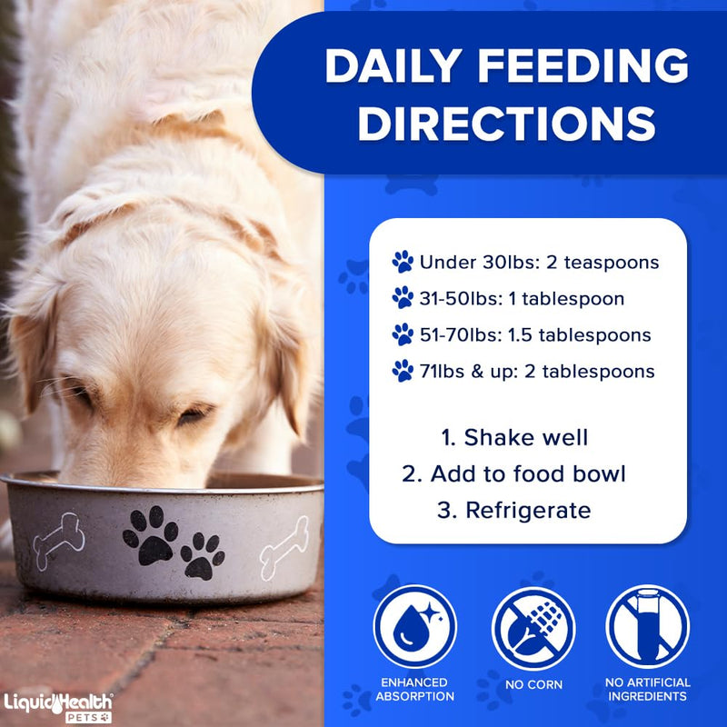 LIQUIDHEALTH Pets K9 Level 5000 Glucosamine Chondroitin Hip & Joint Formula & K9 Complete 8-in-1 Multivitamin for Dogs & Puppies - Pet Supplement Bundle for Joint Health, Mobility, Immune Support - PawsPlanet Australia