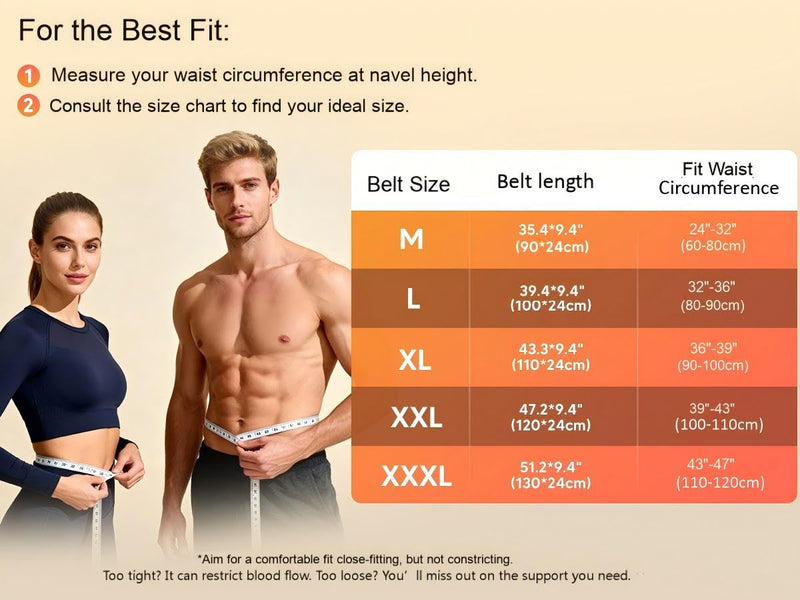 arboleaf Heated Lumbar Brace Back Support Belt with Heat Pad & Dual Support for Lower Back Pain - Adjustable for Men, Women, Work & Home Use Size L (Waist 32"-36") Grey Large - BeesActive Australia
