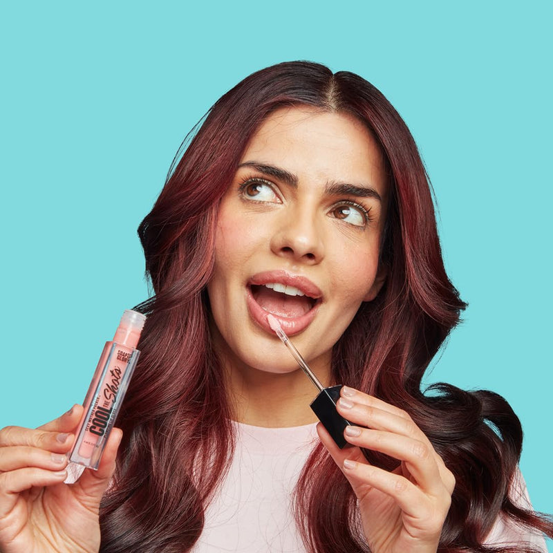 Soap & Glory SMP Cool the Shots Plumping Lip Gloss & Plumper, Pink Charming | Hydrates, Cools & Defines for Fuller, Volumized Lips, High Shine & Glossy Finish, Menthol & Vitamin E, Vegan & Cruelty-Free