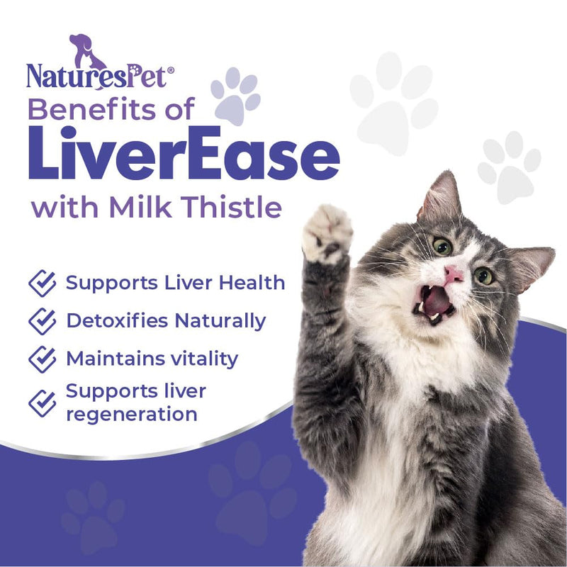 LIVEREASE – Milk Thistle for Cats (120ml) – Liver Support, Detox & Antioxidant Protection – Rich in Silymarins, Beef, Liver & Bacon Flavour