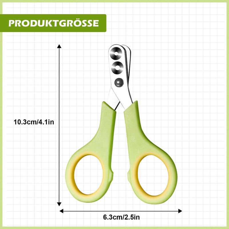 TINGTING Cat Claw Trimmer, Cat Claw Cutter Effortless Pet Nail Clippers Stainless Steel Cat Nail Scissors Double Circular Hole for Cats Rabbits Nail Clippers - BeesActive Australia