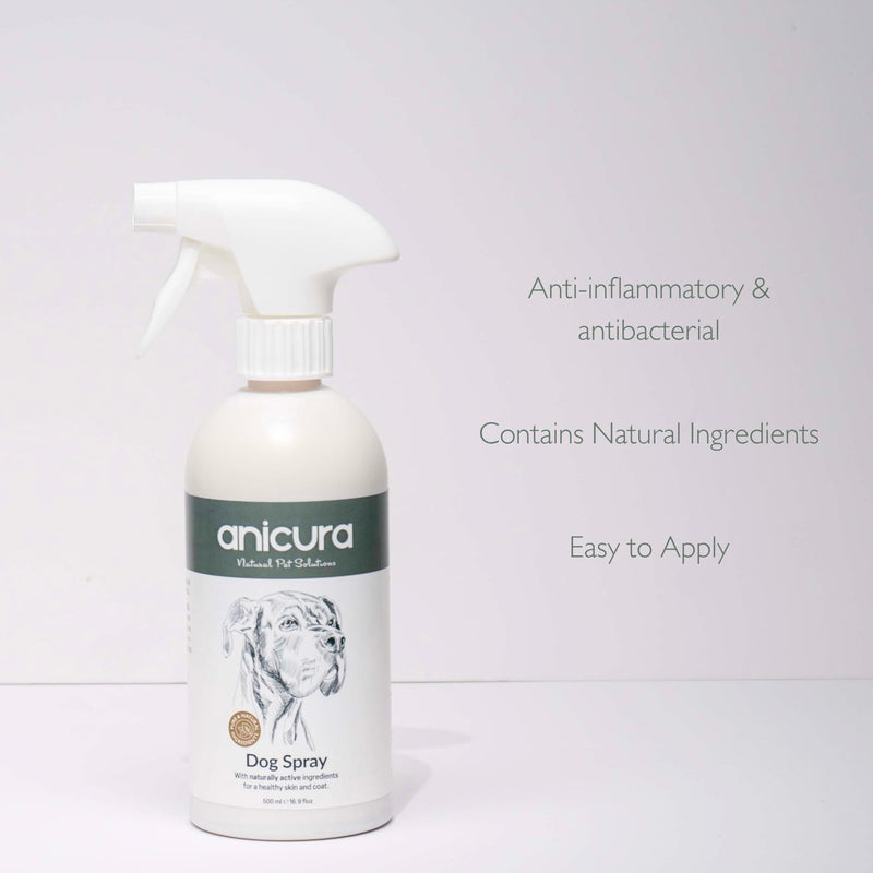 Anicura Dog Spray 500ml – Instant Relief & Long-Term Skin Health – Soothes Itchy, Dry Skin & Allergies – Gentle, Natural Care for All Dogs