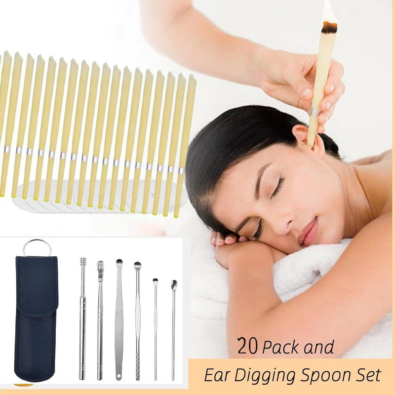 Ear Wax Removal 20 Pcs Ear Wax Removal Kit with Storage Box Easy to Use
