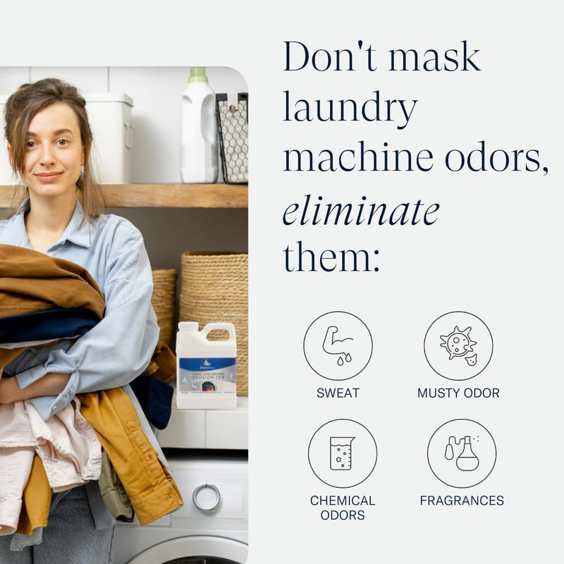 EnviroKlenz Front Load Washer Machine Cleaner and Deodorizer | HE, Top, and Front Load Washer Cleaner | Works Against Chemical, Fragrances, and Sweat Odors | Non-Toxic & Fragrance Free | 3 Loads - BeesActive Australia
