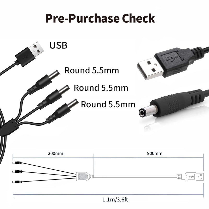 Universal Dog Shock Collar Charger Cable, 12-in-1 Training Collar USB Charging Cord for Bousnic, Mini Educator, Dogrook, Patpet, Petspy, Slopehill Replacement E Collar Charger Cord for Training System USB Cable + 8 Adapter - BeesActive Australia