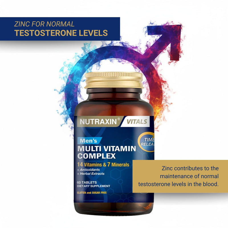 Nutraxin Men's Multivitamin & Mineral Complex, 60 Tablets