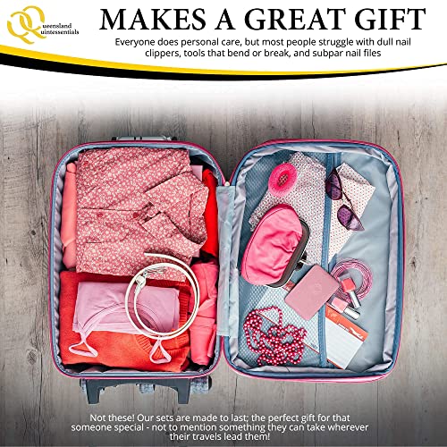 Manicure Kit for Women - Complete Nail Care Set with Toenail Clippers for Thick Nails - Ideal for Seniors - Professional Nail Nippers & Clippers - Perfect for Home Use