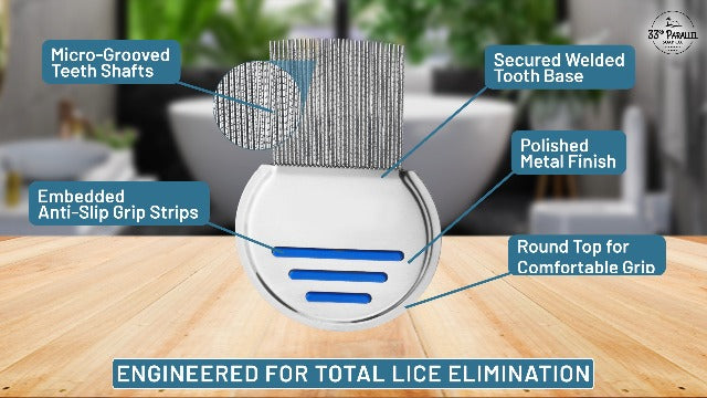 Safe Natural Lice Treatment for Kids & Adults w/ Lice Comb | Gentle, Non-Irritating Lice Shampoo That Kills Eggs and Lice on All Hair Types | Dimethicone Safely Suffocates | 8oz Treats 1-2 People