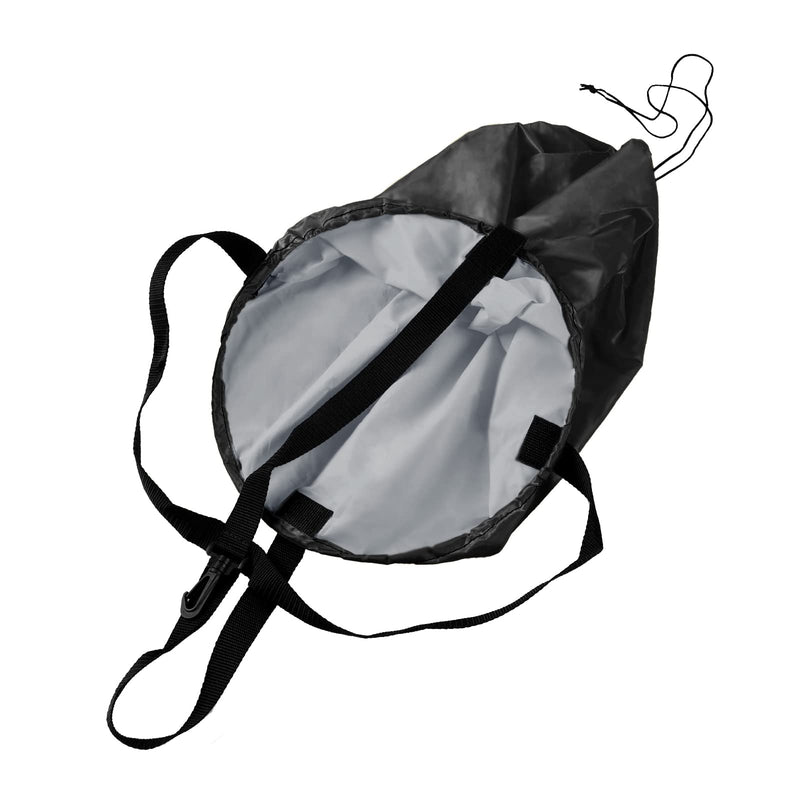 Swim Parachute, Swimming Strength Training Resistance Belt Swim Training Exerciser Belt with Drag Adjustable Parachute for Adults Children Black - BeesActive Australia