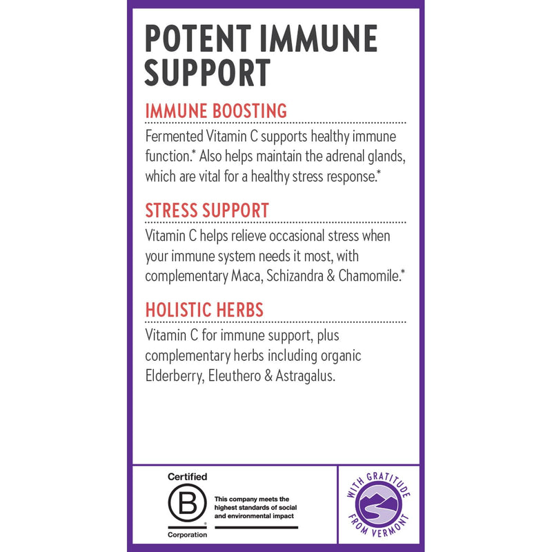 New Chapter Vitamin C Immune Defense Supplement, 90 Count | Excellent Source of Vitamin C for Healthy Immune Support, Made with Organic Elderberry, Non-GMO and Gluten Free 90 Count (Pack of 1)