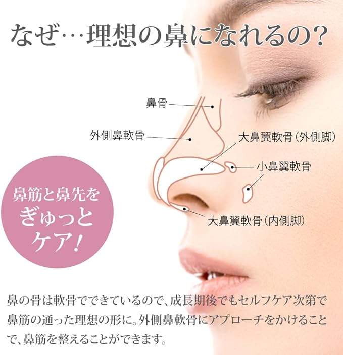 Hanapin Nose Clip, Nose Clip, Supervised by Micolla Ashiya Beauty Salon, Titanium Arm, Silicone, Unisex, Nostral Clip, Popular, Nose Muscles, Men's, Women's, Beauty, Goods, Celebrities, 30 Minutes a Day, Easy Installation, -  Australia