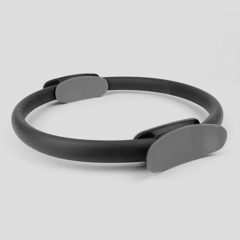 Phoenix Fitness Pilates Ring,Double Handle Exercise Circle Fitness Magic Circle Resistance Ring Dual Grip for Yoga Core Training,15 Inch Black