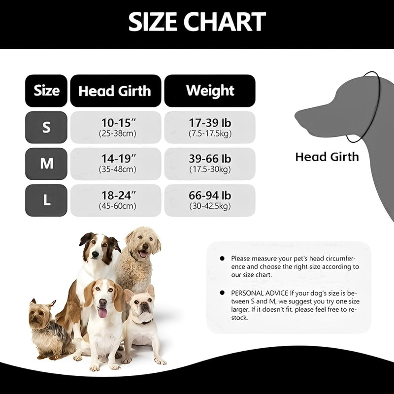 Grey Dog Ear Defenders, Adjustable Noise Cancelling Ear Muffs for Dogs, Soft Comfortable Protection for Bathing Grooming and Loud Events Large (45-60 cm)