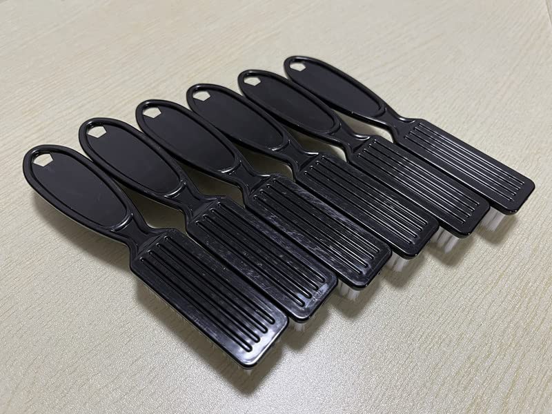 SQULIGT 12Pcs Nail Brush for Cleaning Fingernails, Handle Grip Cleaning Brush for Nail and Toenail, Nail Dust Brush Manicure Pedicure Tools Scrubbing Brush Women Men Home Salon (Black) black