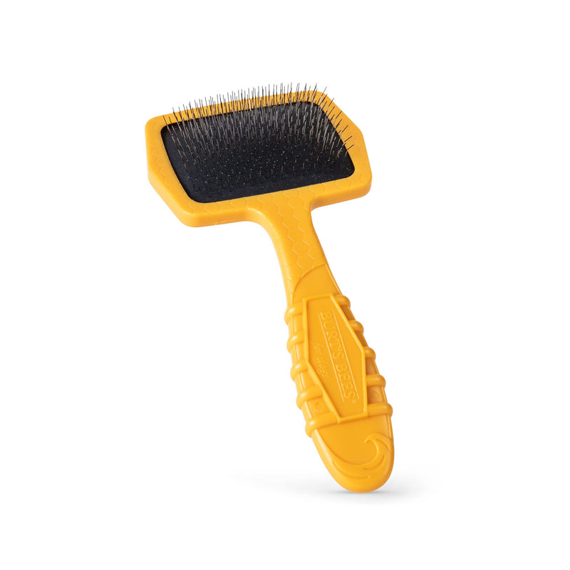 Burt’s Bees for Pets Small Slicker Brush for Dogs with Thick or Curly Hair with Handle Made from Recycled Plastics Collected from Coastal Communities | De-Shedding Dog Brush Removes Knots and Matting Plastic Slicker Brush 7 Inch - BeesActive Australia