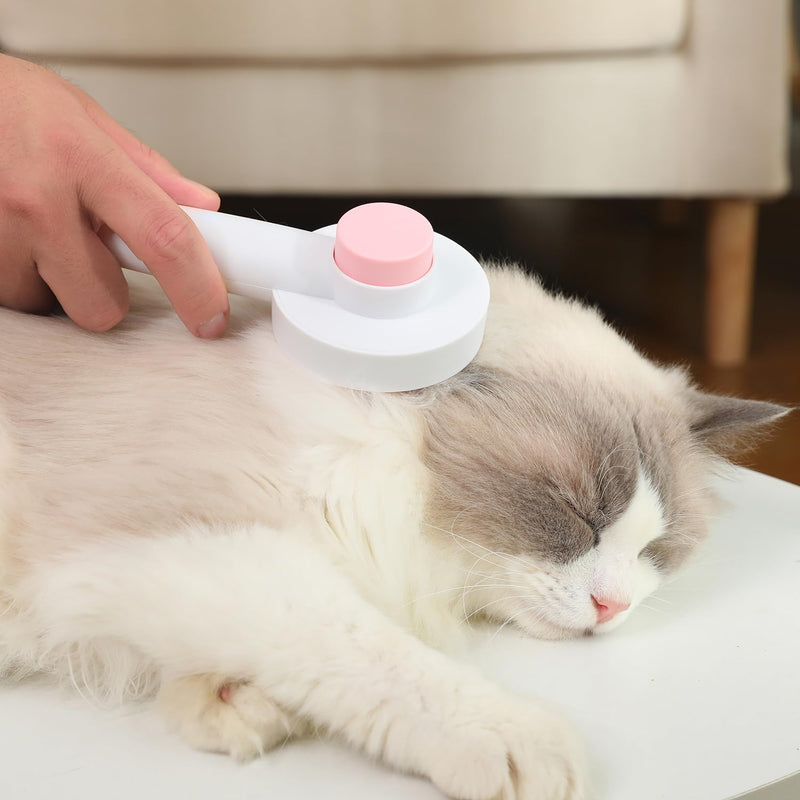 Cat Brush for Shedding, Cat Hair Brush for Indoor Cats, HYPERSPACE Pet Grooming Brush with Release Button, Self Cleaning Slicker Brush for Dogs Small Medium Large Breeds, with Massage Brush Teeth - BeesActive Australia