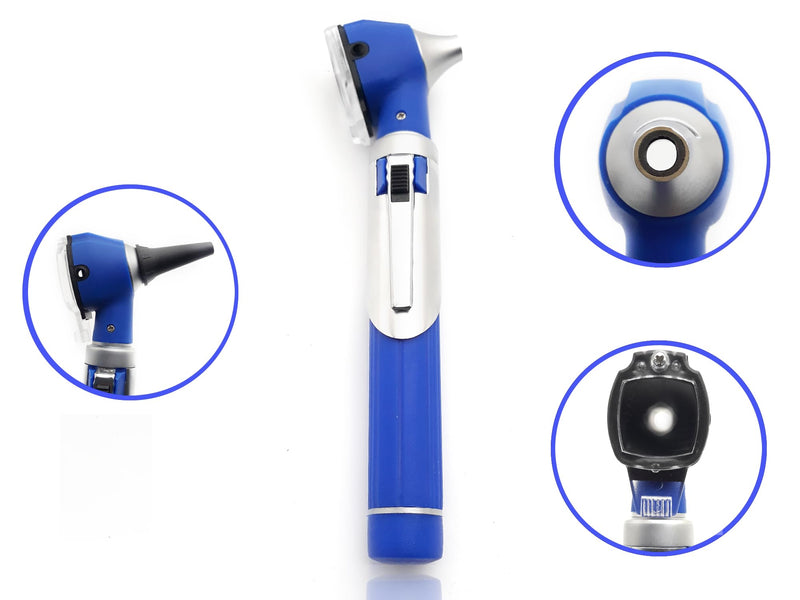 Radiance Otoscope - Ear Scope with LED Light and Speculum for Ear Examination and Diagnosis - Ideal for Professional use - Lifetime Warranty - Blue - BeesActive Australia