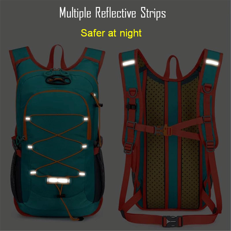 Lightweight Cycling Hydration Backpack,Large Capacity Pack for Travel,Hiking,Climbing,Skiing,Running Daypack for Men Women (Green) Green