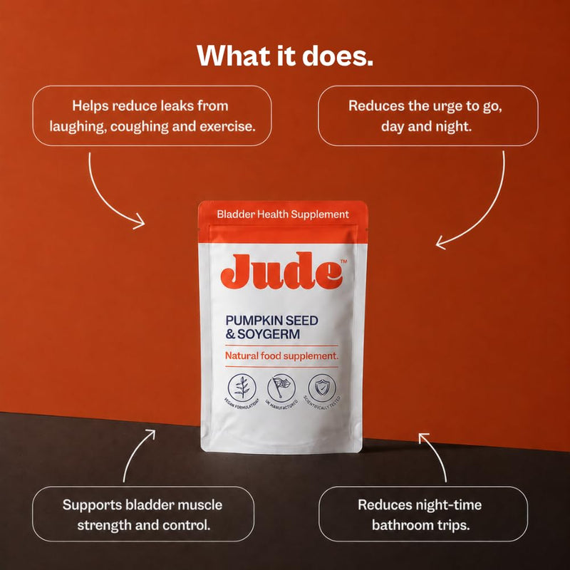 Jude Bladder Control Supplements for Women | Overactive Bladder Support Pills to Reduce Leakage and Incontinence | Go Less for Frequent Urination | 60 Count (1 Month Supply) 60 Count (Pack of 1)