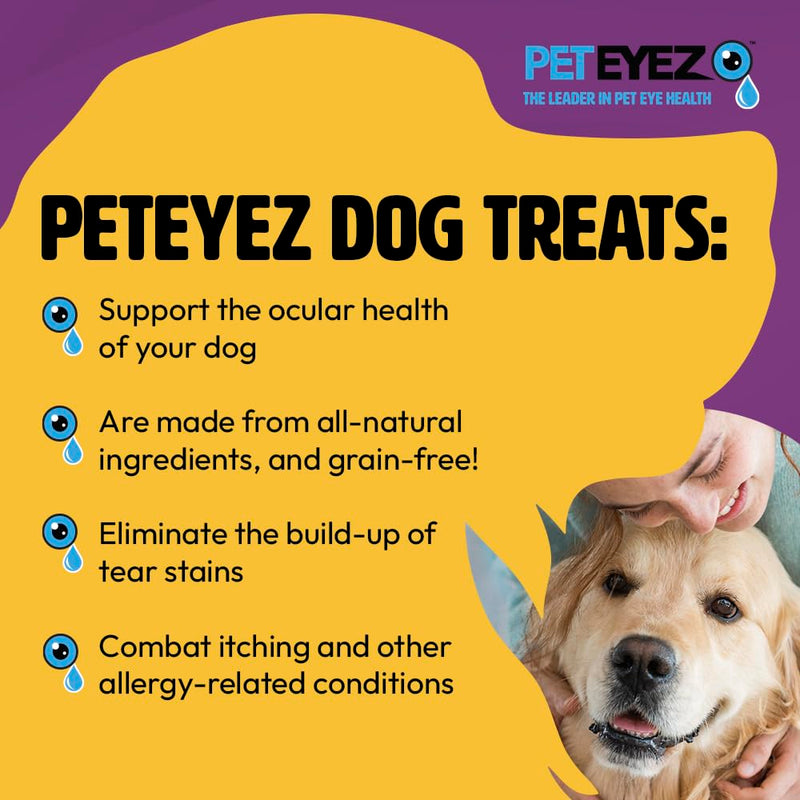 Tear Stain Remover Vitamin Treats for Dogs - Support Eye Health & Reduce Itching & Tear Stain Buildup - 100% Natural Dog Treats w/Superfoods, Antioxidants & Nutrients - Beef Flavor - 1oz Beef Liver - BeesActive Australia