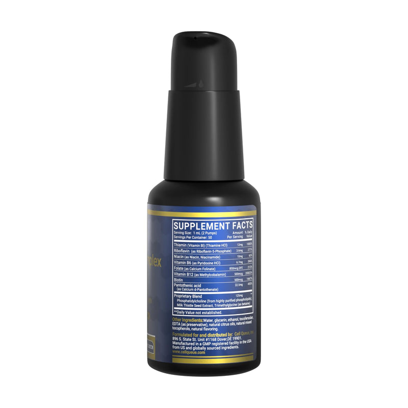Liposomal Methyl B Complex Liquid - Active B Vitamin Formula with Methyl B12, Folate, TMG & Milk Thistle, Supports Energy, Mood, Cognition, Nervous System & Liver Function, 50 ml 1