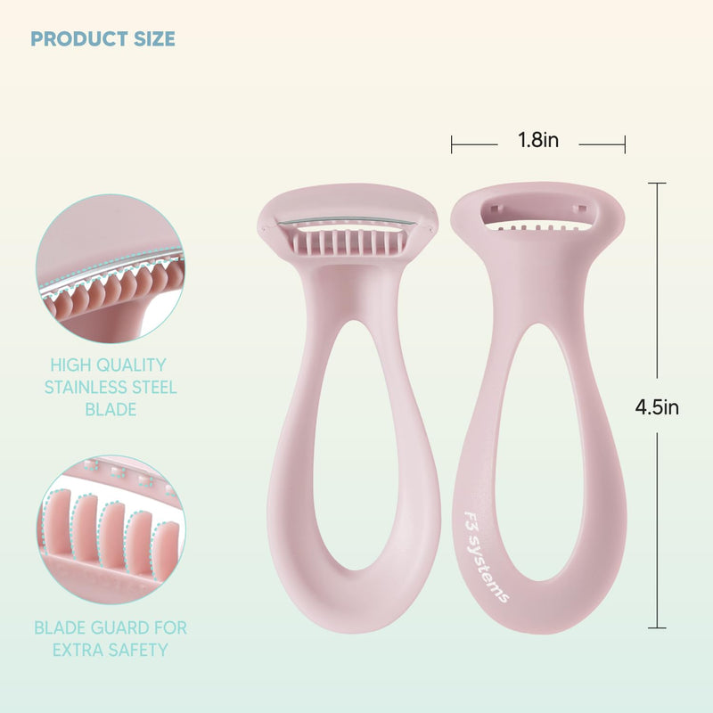 Callus Razor(3pack), Pedicure Tool, Effective for Cracked Heel, Ergonomic Design for Grip, Safety Stainless Steel Callus Shaver, Blade for Foot Care, Hard, Rough,Thick Callused Skin Remover 3Pcs - BeesActive Australia