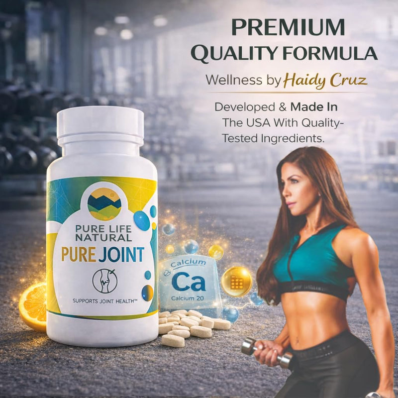 Pure Joint Glucosamine Chondroitin 90 Tablets | MSM supplement that supports mobility, cartilage health, and flexibility, convenient formula for men and women. By Haidy Cruz