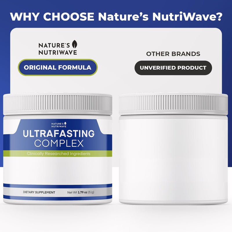 UltraFasting Complex – Niacin, B12 & Chromium – 51g, 3 Month Supply | Niacin, Vitamin B12 & Chromium | Non-GMO, Made in USA | Mixes into water, daily scoop 1.79 Ounce (Pack of 3)