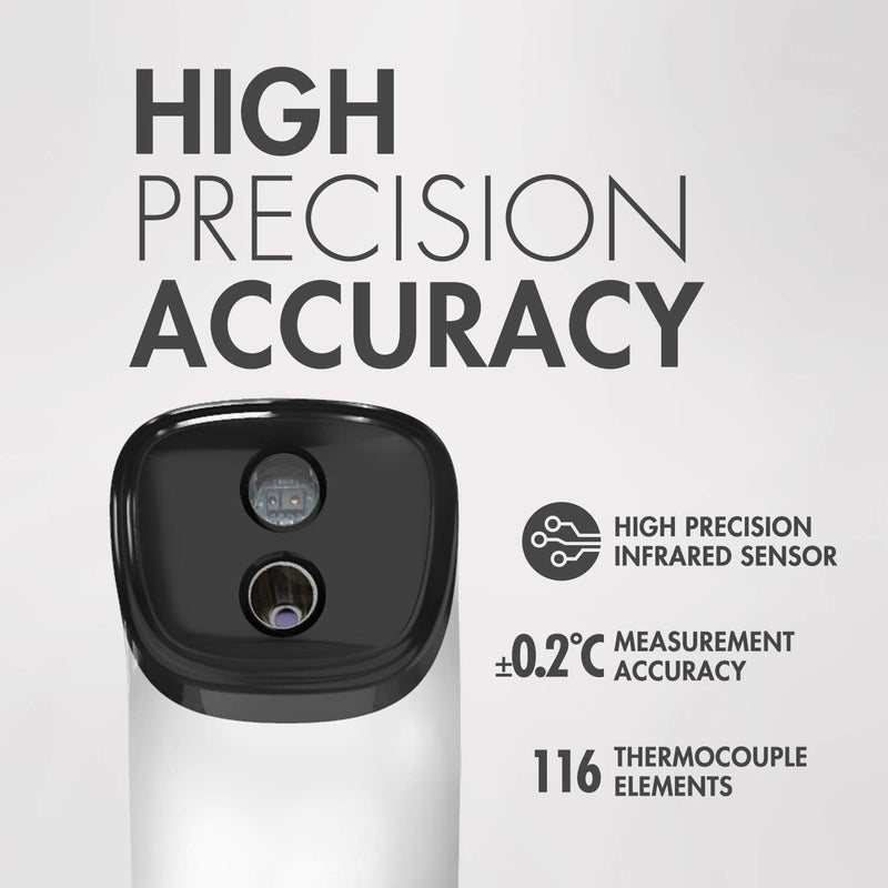 Tenergy Non-Contact Forehead Thermometer for Kids and Adults, Touchless Instant Result Infrared Thermometer, Digital Baby Thermometer with Fever Indicator for Whole Family, Batteries Included