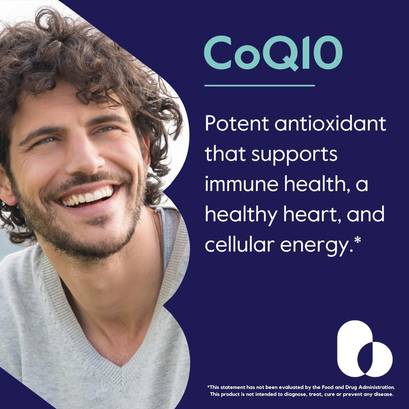 BESTVITE CoQ10 100mg (240 Vegetarian Caps) (120x2) Naturally Fermented | No Stearates - Vegan - Gluten Free - Coenzyme Q10 Supplement - Antioxidant for Heart & Energy Support* - Easy to Swallow Caps 1 Count (Pack of 240)