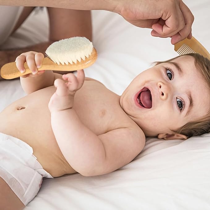 2pcs Baby Hair Brush, Baby Brush, Newborn, Infant, Baby, Hair Brush, Hair Brush, Smooth Hair Brush, Baby Hair Brush, Baby Hair Brush, Baby Hair Brush, Baby Hair Brush, Baby Hair Cloth, Baby Shower Gift (Style1) - BeesActive Australia