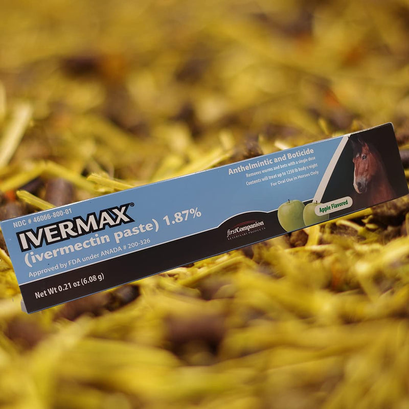 Ivermax Apple Flavored Ivermectin Equine Paste Dewormer - 2 Pack