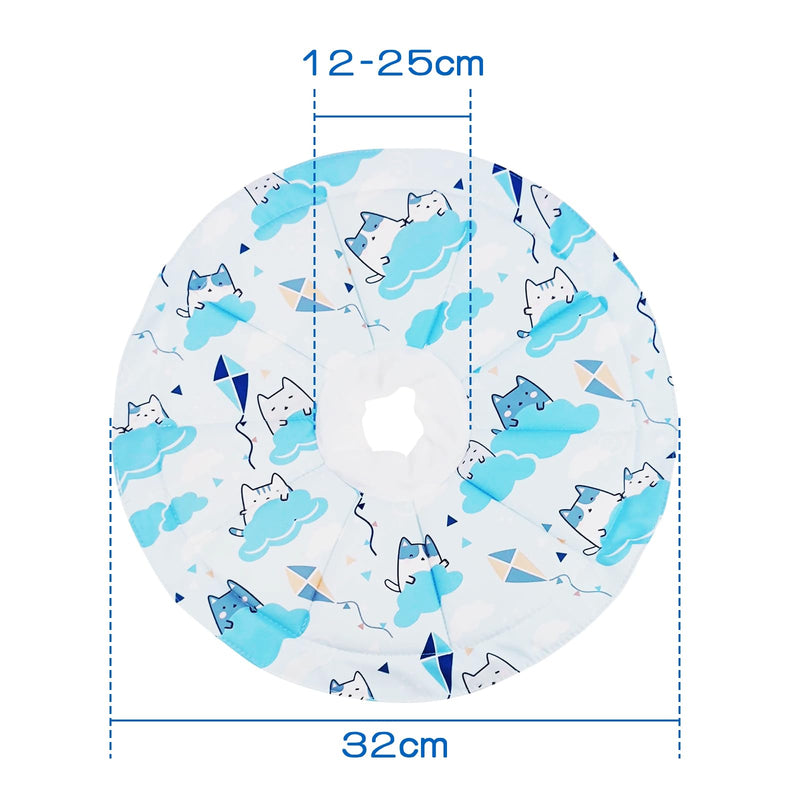 Protective collar soft soft collar cat collar for cats leak protection for cats adjustable protective collar for cats after injury surgery (size S) is 12-25 cm - BeesActive Australia