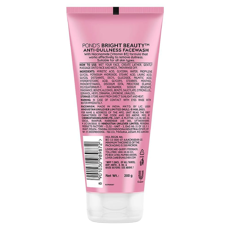 Pond's Beauty Face Wash | Advance Vitamin B3+ Formula | 200 g (7.05 Ounce)