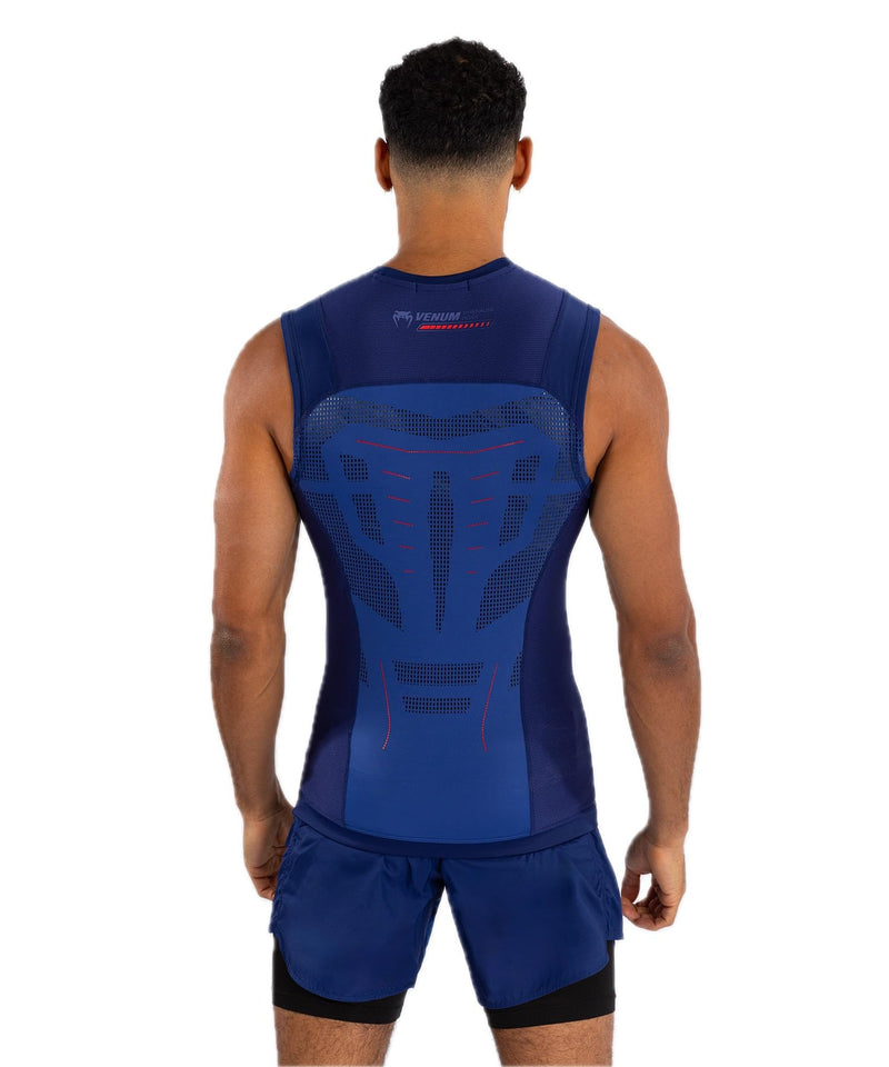 Venum Mens Technical 3.0 Sleeveless Rashguard Large Night Blue